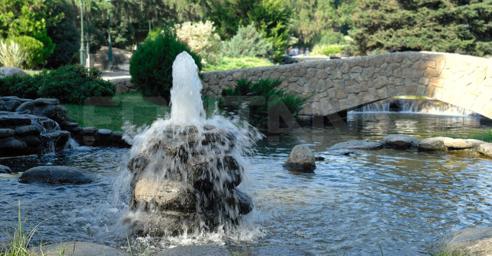 Artificial Lake Fountain